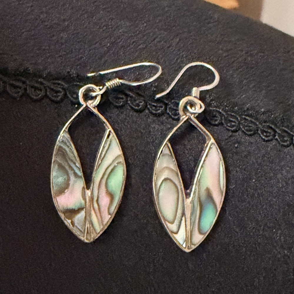 Mexican abalone earrings